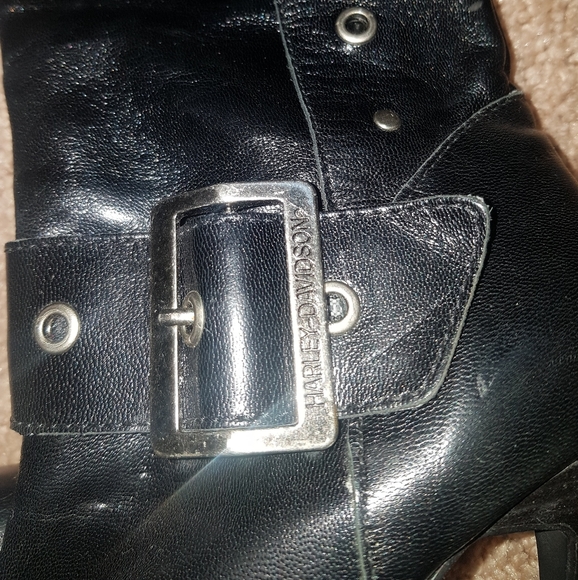 Size 5 Harley Davidson knee high heels - Picture 2 of 4